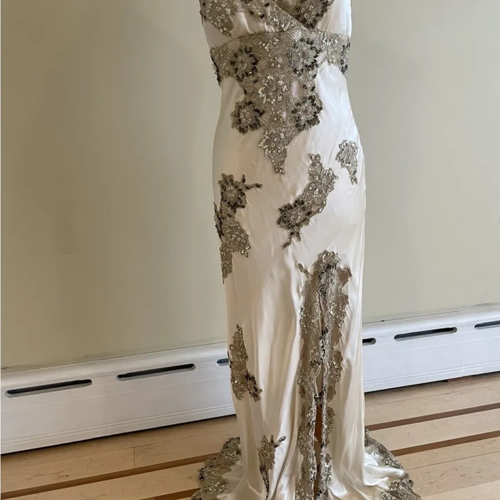 SUE WONG Stunning Sequin Beaded Dress Gown 12 - Picture 5 of 15